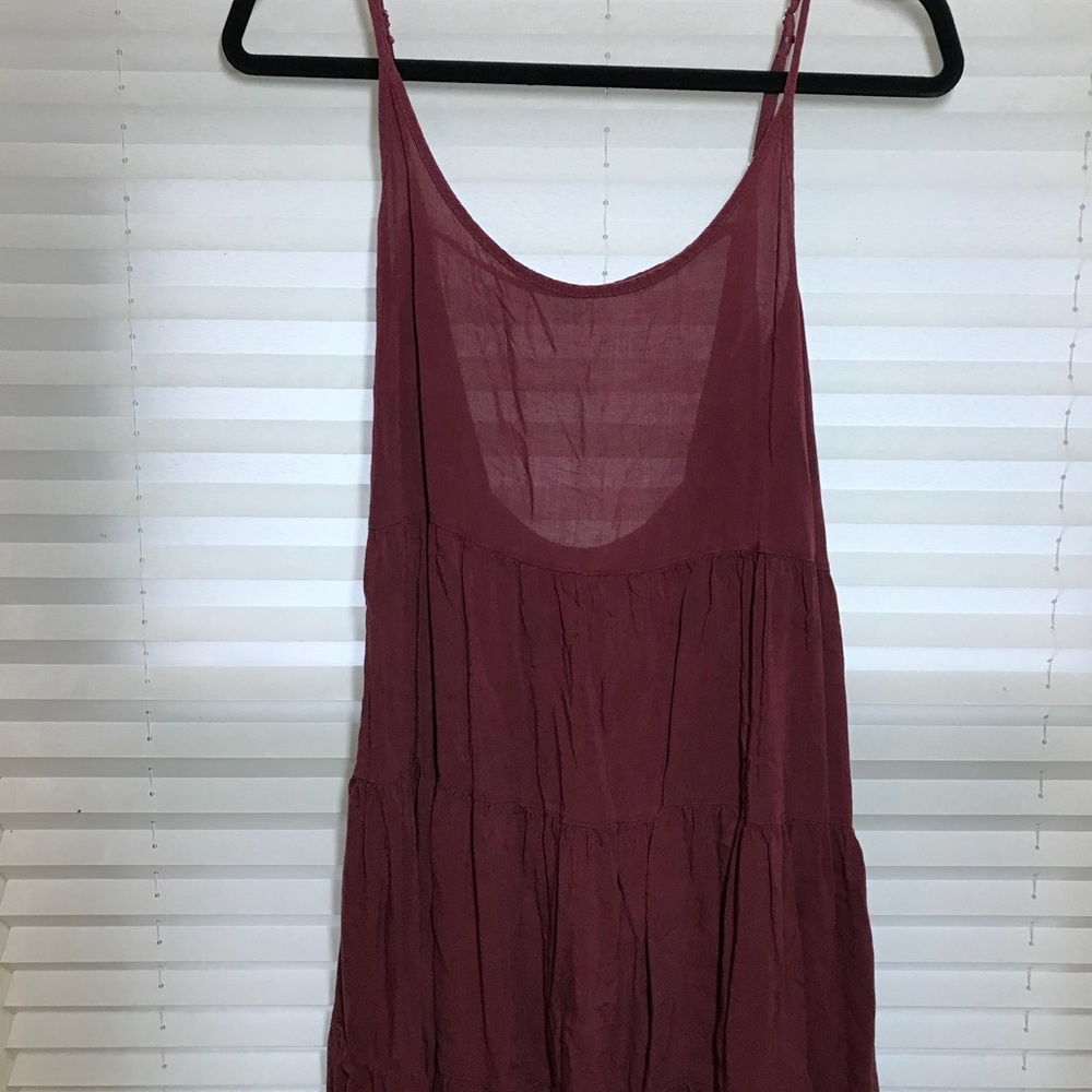 Backless red dress